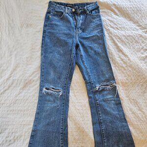 High Waisted Bell Bottom Jeans